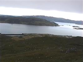 View to Loch Kishorn from partway up the hill at 201m above sea level